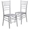 Flash Furniture HERCULES Series Silver Wood Chiavari Chair, PK2 2-XS-SILVER-GG - alternate 2